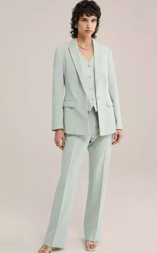 Mentolově zelené sako, WE Fashion, 1 436 Kč