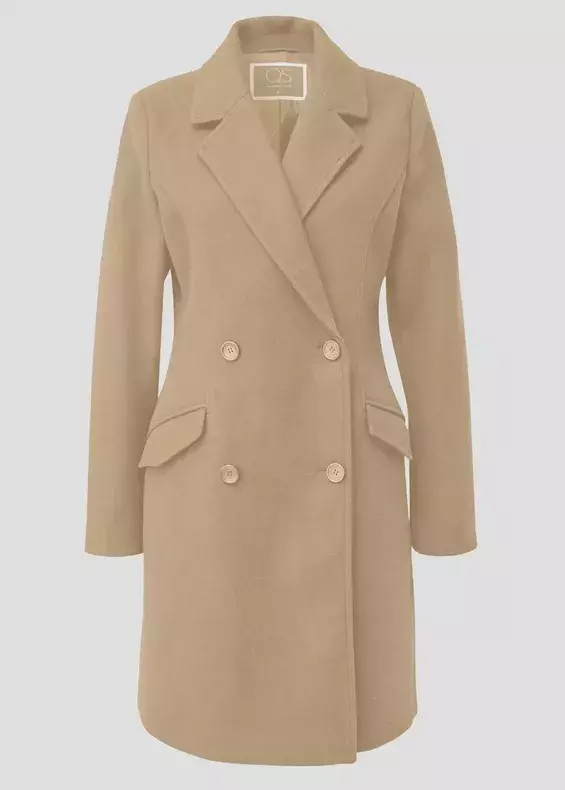 Kabát do pasu ve vlněném vzhledu