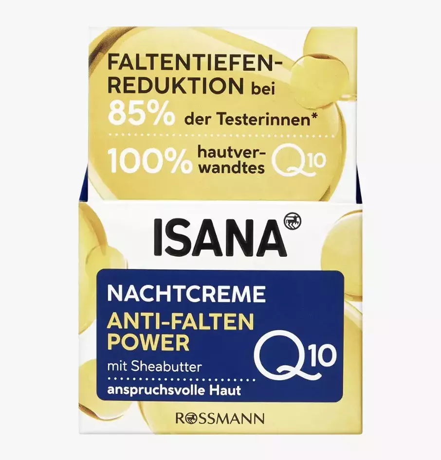 <p>Noční krém Isana, Rossmann, 70 Kč</p>

<p>Zjemňuje mikroreliéf pleti, hydratuje, redukuje únavové vrásky a chrání pleť před volnými radikály.</p>
