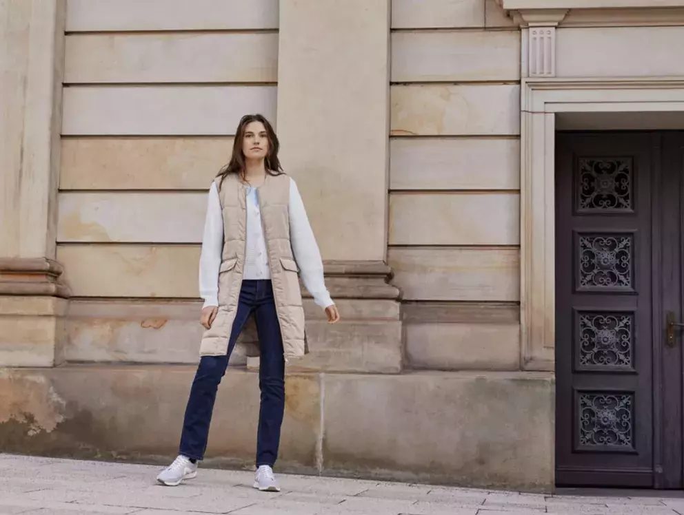 džíny s vysokým pasem