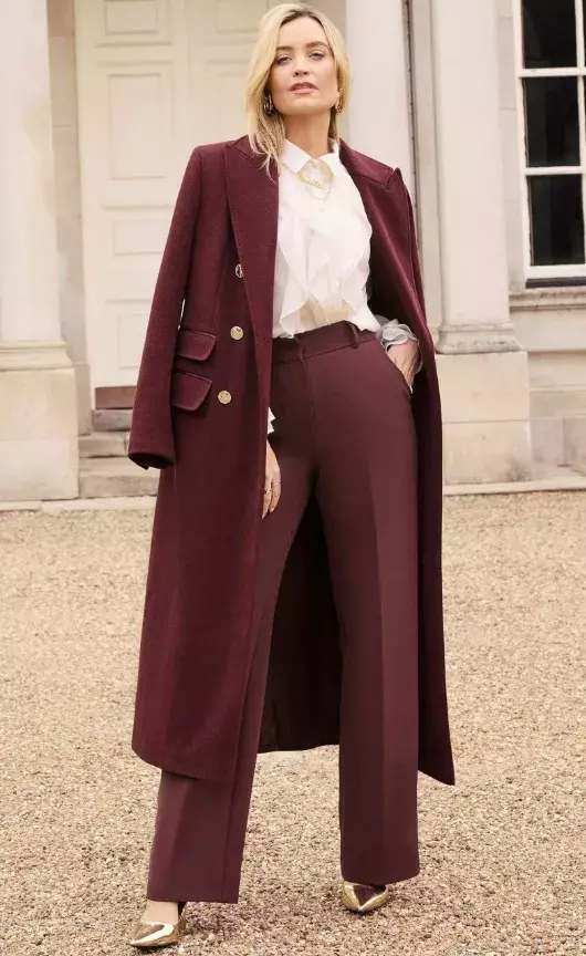 Bordó dlouhý kabát, Love & Roses, 2 240 Kč