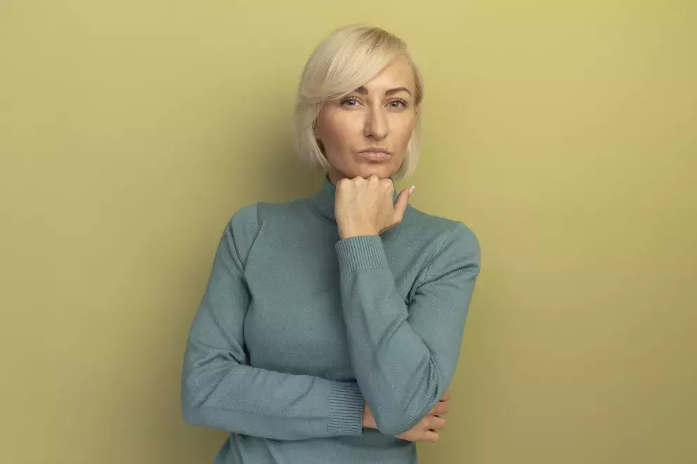 žena, smutek, problém, rozhodnutí