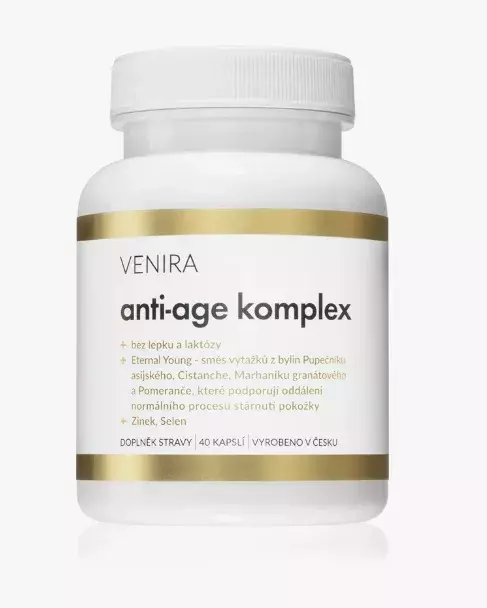 Anti-age komplex, kapsle pro mladistvý vzhled, Venira, 899 Kč