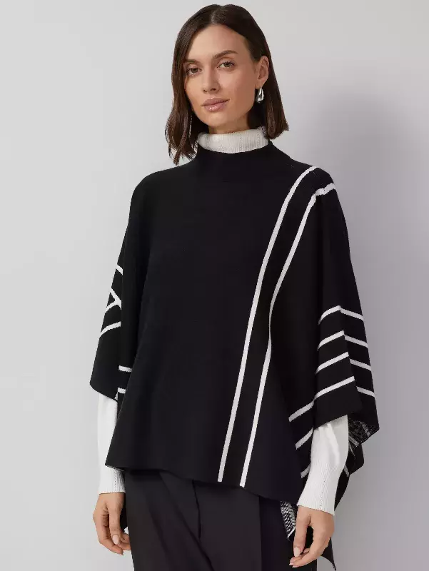 Stylová podzimní ponča