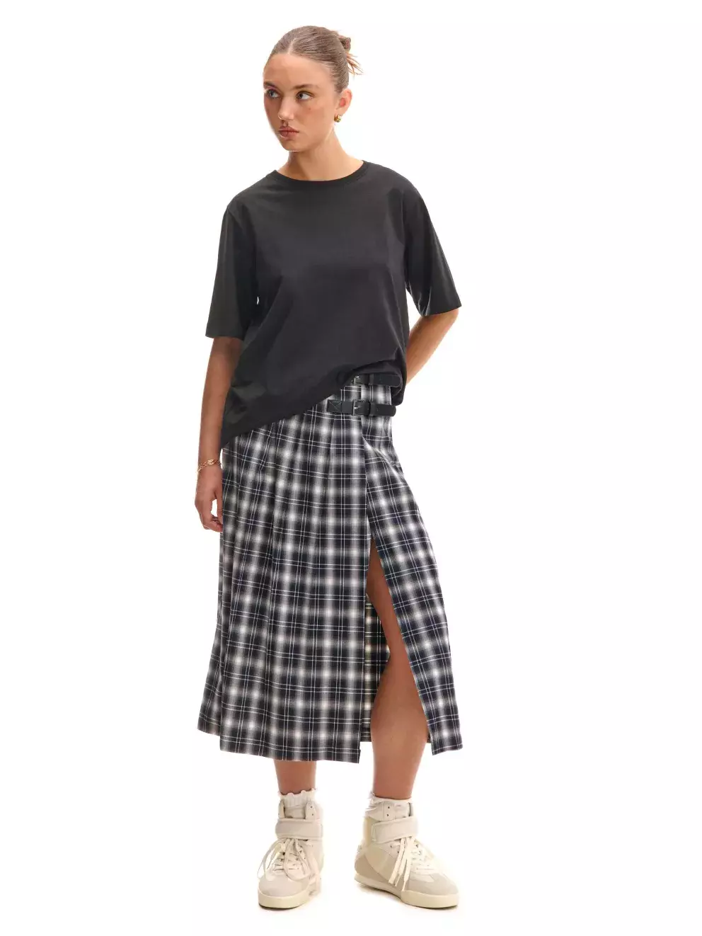Kostkovaná sukně