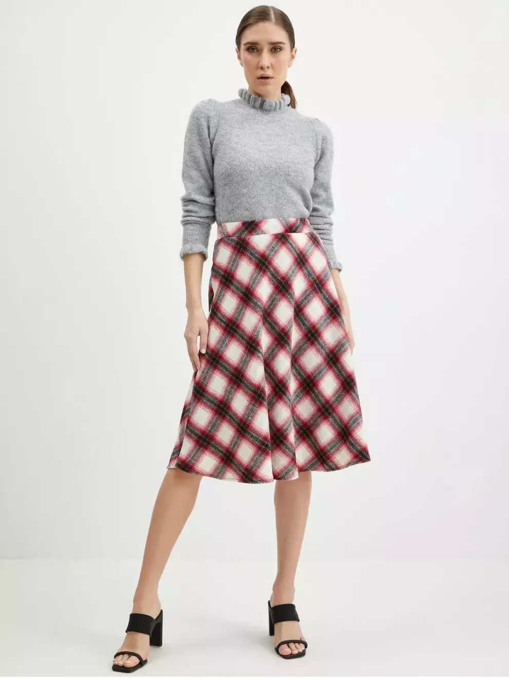 Kostkovaná sukně