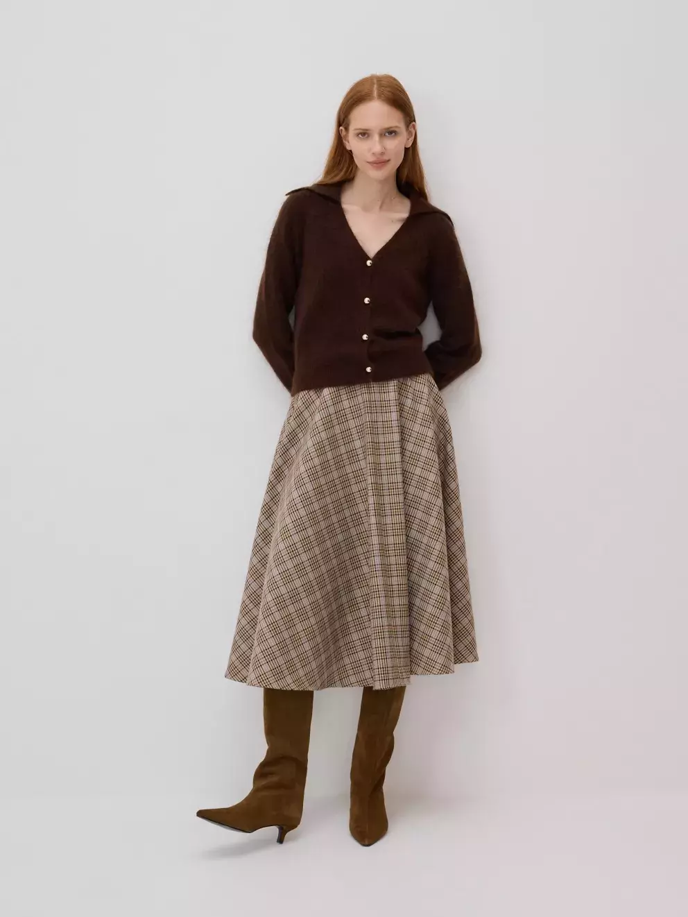 Kostkovaná sukně