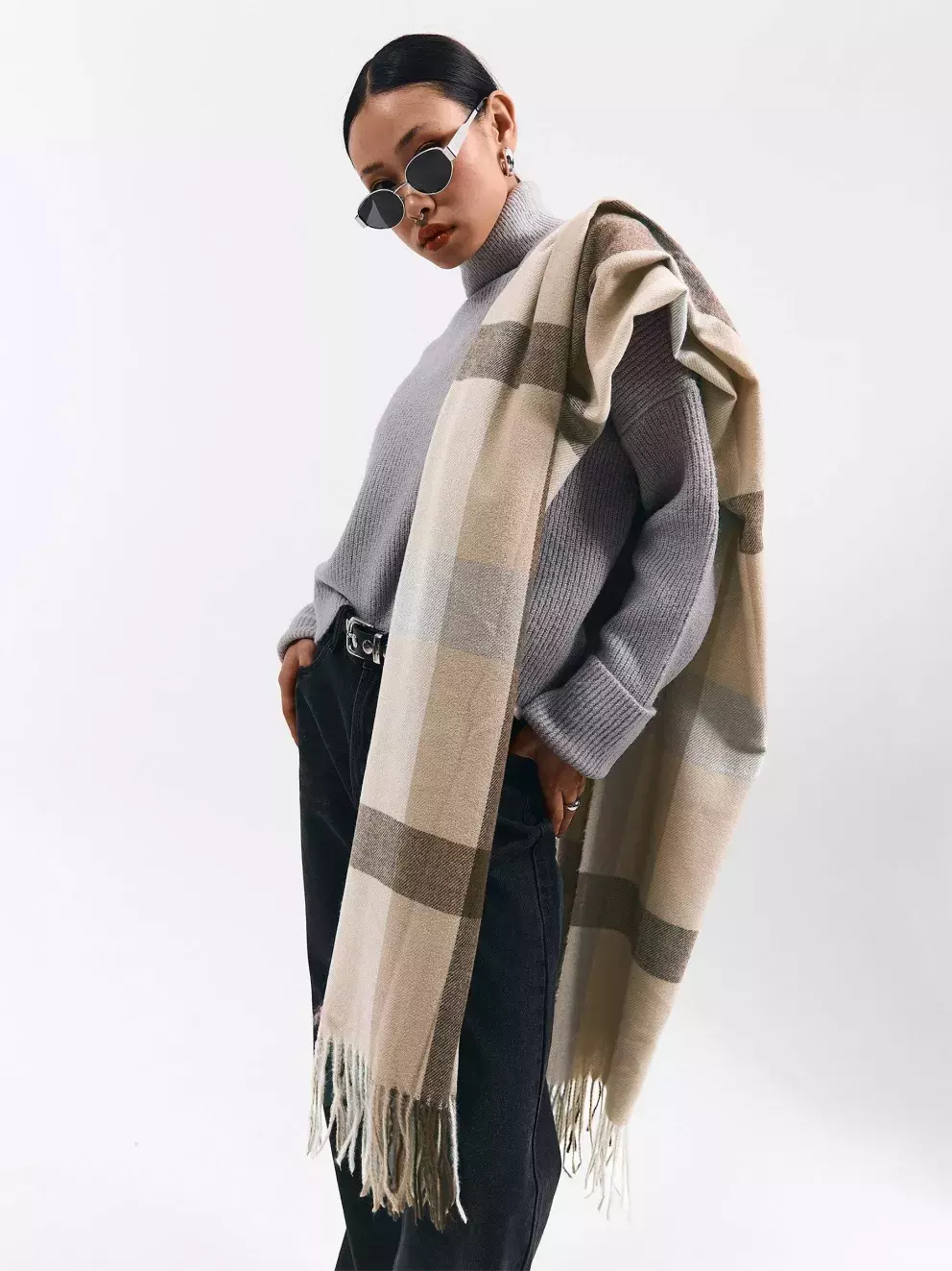 Stylová podzimní ponča