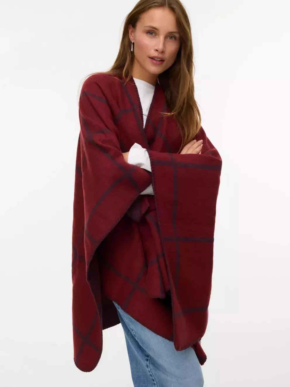 Stylová podzimní ponča