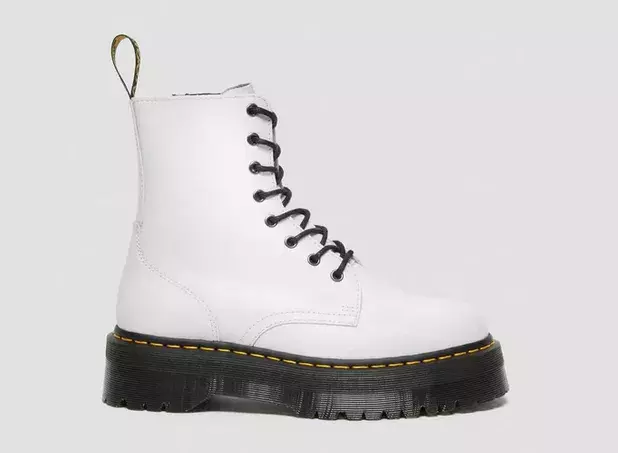 Bílé kotníkové boty Dr. Martens Jadon