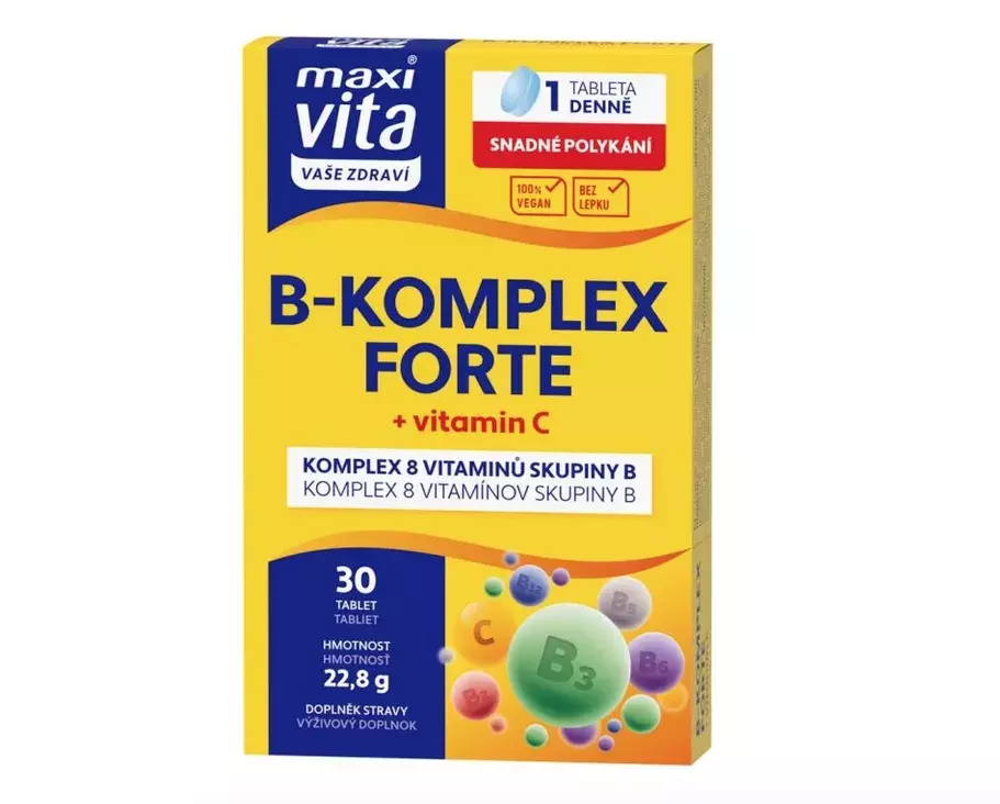 Doplněk stravy VITAR MAXI VITA B KOMPLEX FORTE+ + VITAMIN C