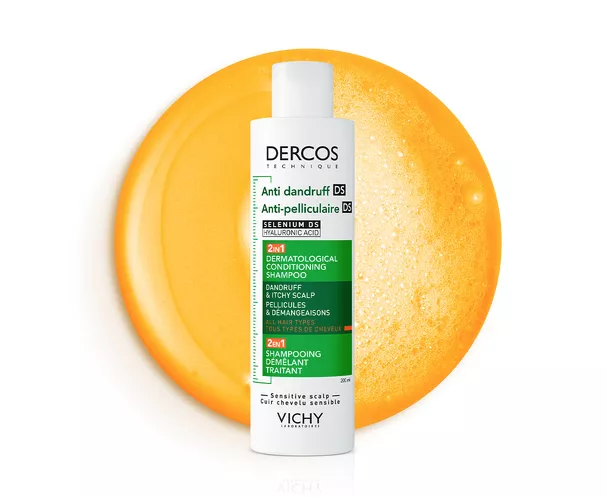 DERCOS  DS ŠAMPON S KONDICIONÉREM PROTI LUPŮM 2 V 1