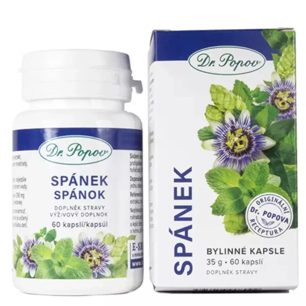 Bylinné kapsle Spánek, 60 kapslí, Dr. Popov, 276 Kč