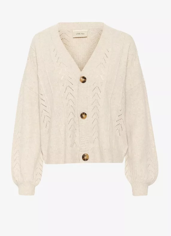 Vyplétaný kardigan, Cream, 1 560 Kč