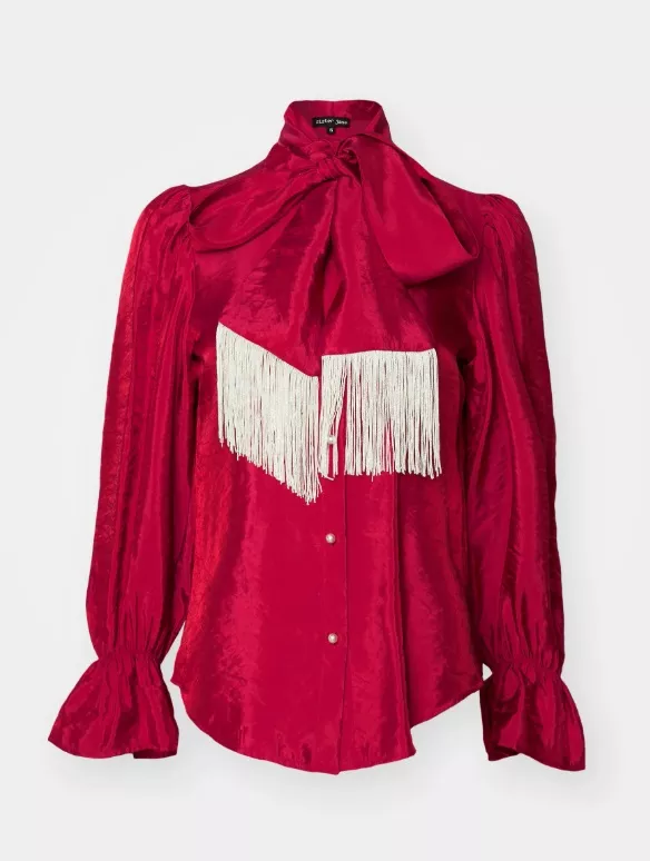 Extravagantní halenka s mašlí a třásněmi, Sister Jane, 873 Kč