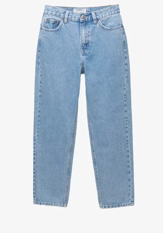 Džíny s rovnými nohavicemi, PULL&BEAR, 649 Kč