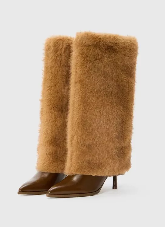 Extravagantní kozačky s kožíškem, Even&Odd , 1 680 Kč