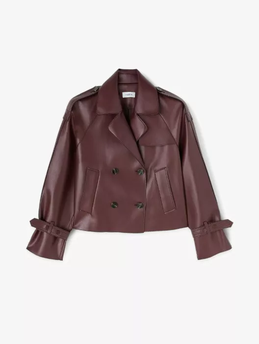 Koženková bunda v odstínu burgundy, Motivi, 2 739 Kč