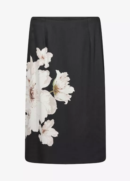 Pouzdrová sukně s květy, Cream, 991 Kč