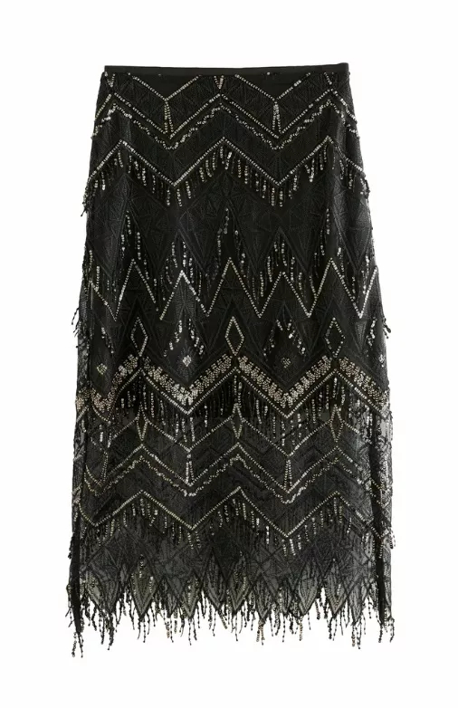 Sukně s vyšívanými flitry, Next, 2 730 Kč