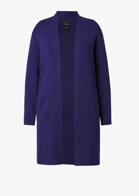 Splývavý kardigan v barvě královské modři, Ulla Popken, 2 599 Kč