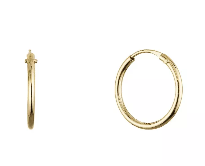 Zlaté kruhové náušnice, Šperky4U, 2 156 Kč