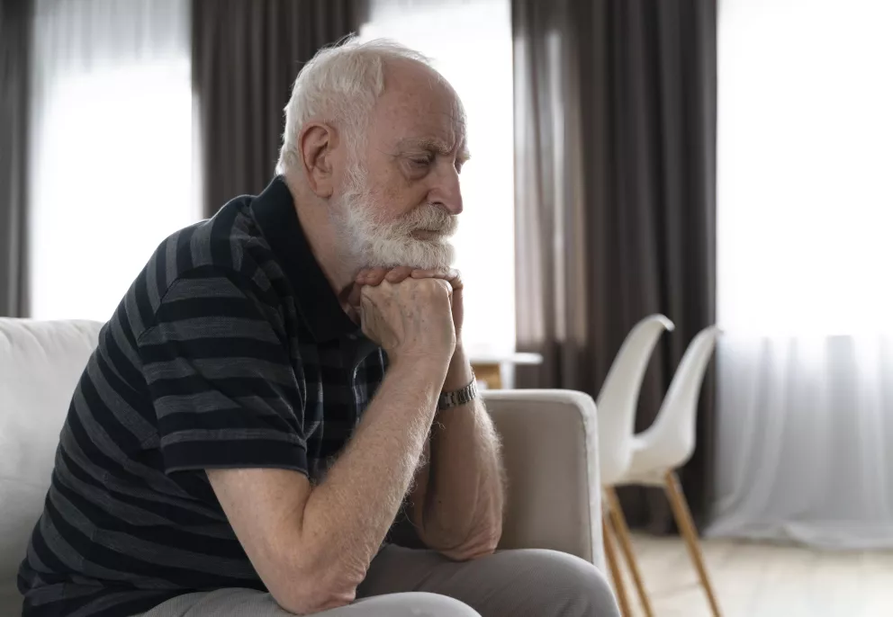 muž, smutek, problém, ponižování