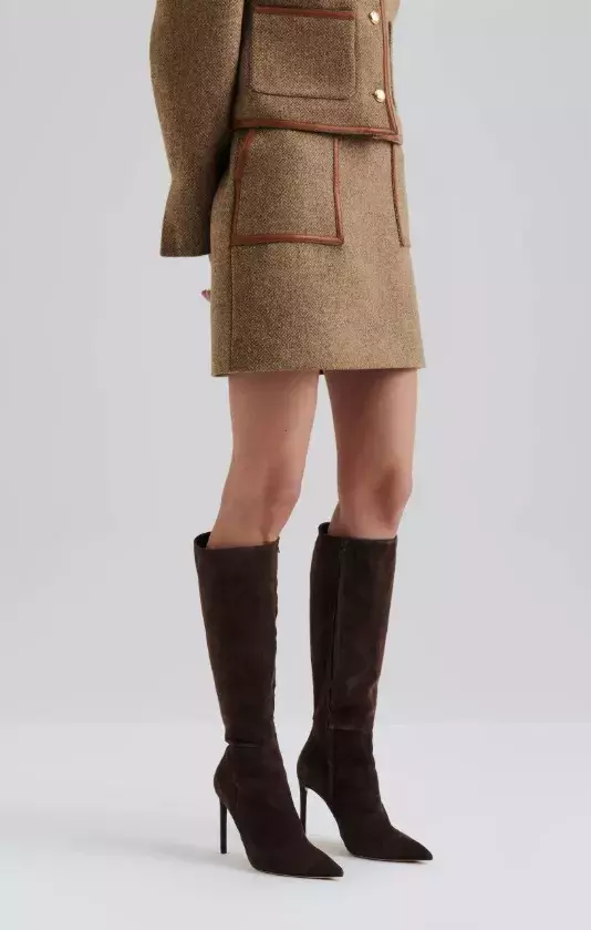 Kvalitní tvídová sukně, Malina, 5 088 Kč