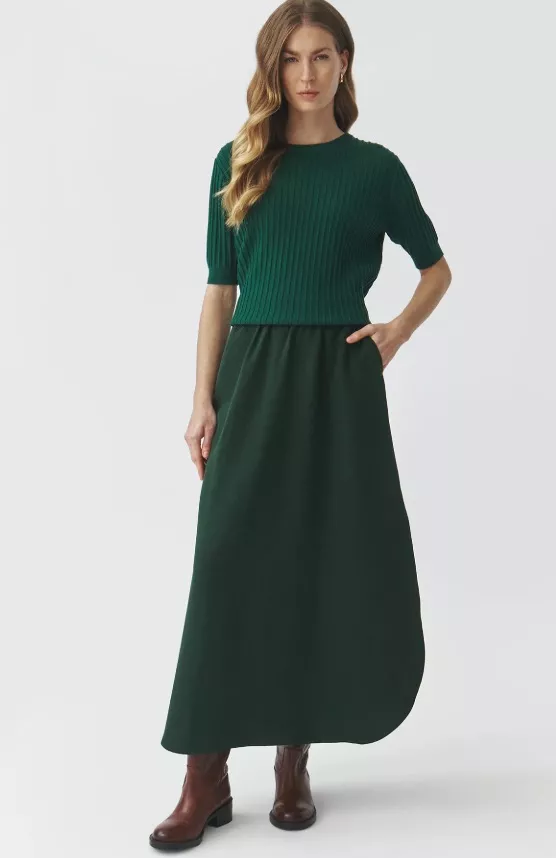 Temně zelená maxi sukně, TATUUM, 1 429 Kč