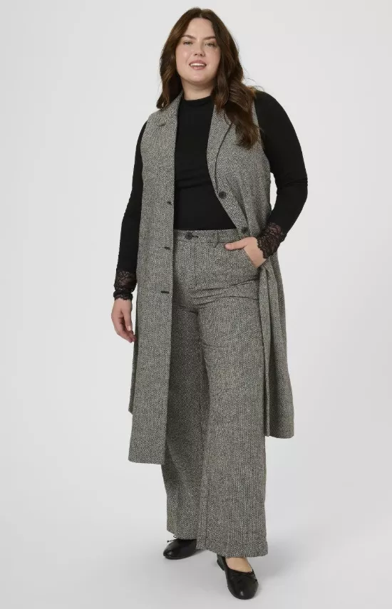 Kancelářské kalhoty s vysokým pasem, Kaffe, 2 160 Kč