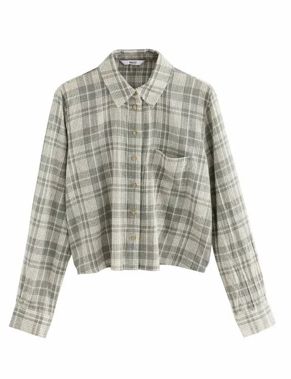 Béžová kostkovaná košile, Next, 545 Kč