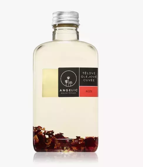 Tělový růžový olej, Angelic, 249 Kč