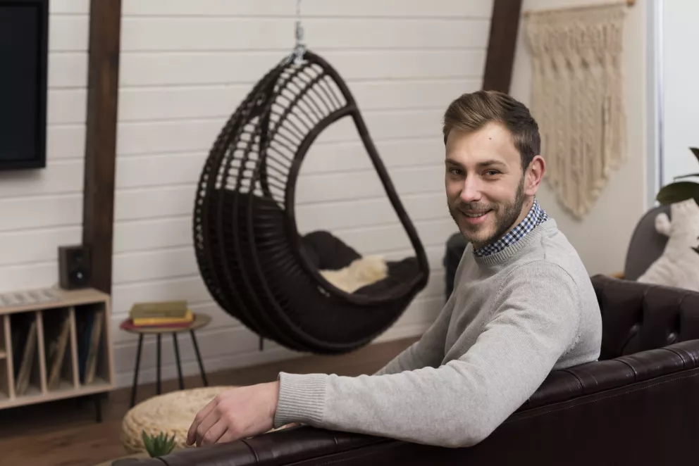 muž, syn, bydlení, soukromí