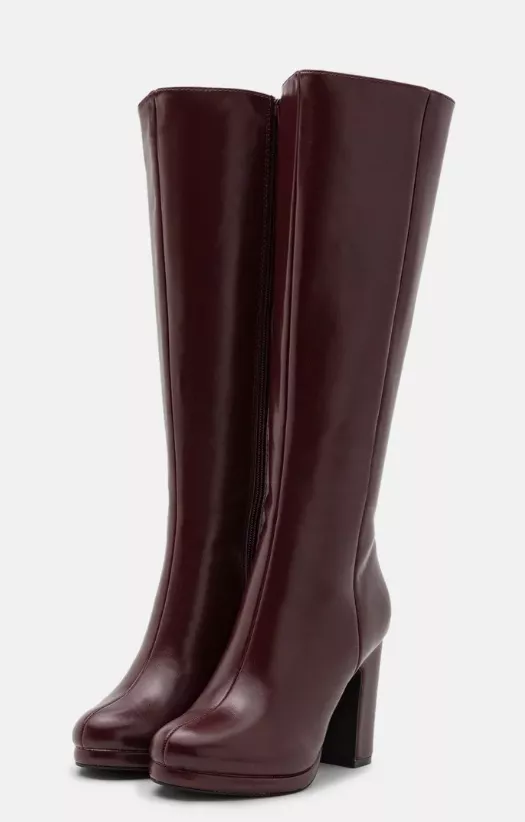 Vysoké bordó kozačky, Anna Field, 1 520 Kč