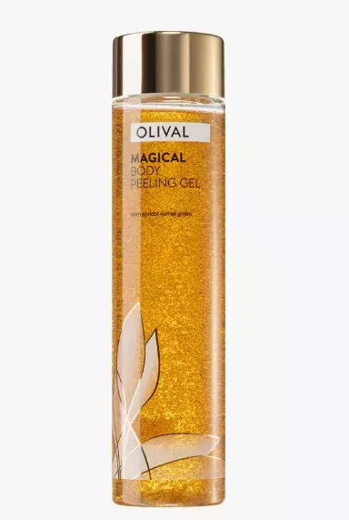 Peelingový čisticí gel na tělo, Olival, 209 Kč