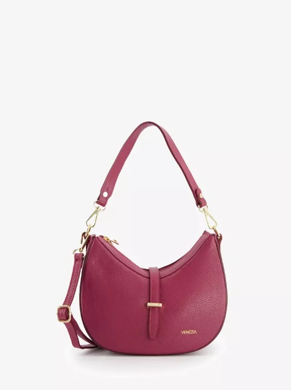 Bordó kabelka ve tvaru půlměsíce, VENEZIA, 3 319 Kč