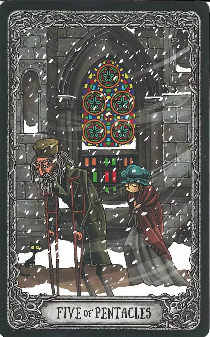 karta Pět pentaklů