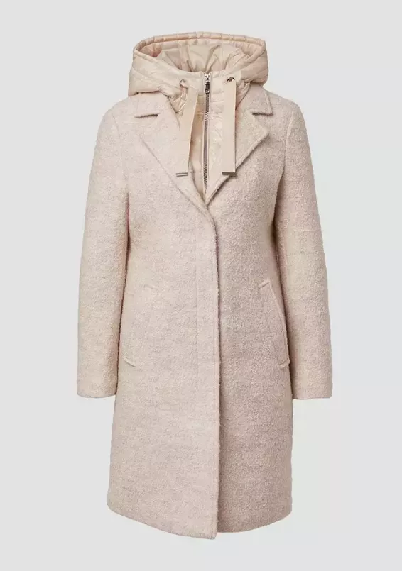 Kabát z vlněné směsi, s vyjímatelnou prošívanou vsadkou, 5299 Kč