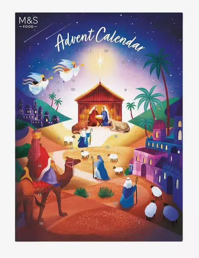 Adventní kalendář s mléčnou čokoládou – Betlém