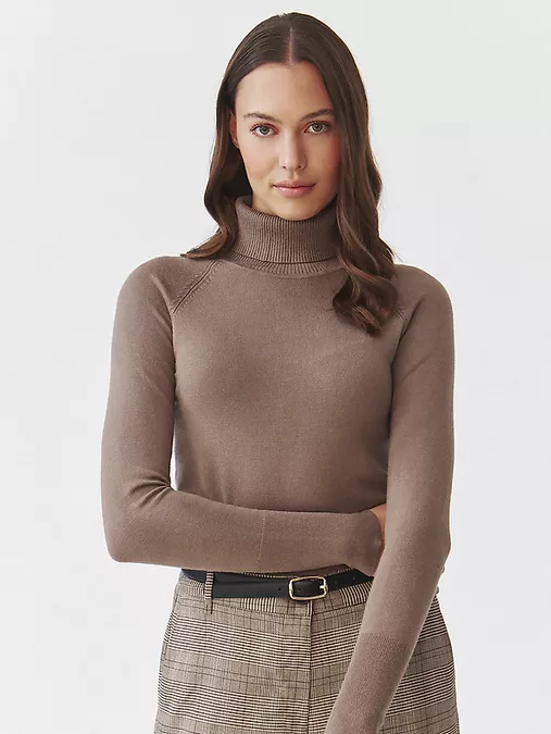 Dámský klasický svetr s rolákem