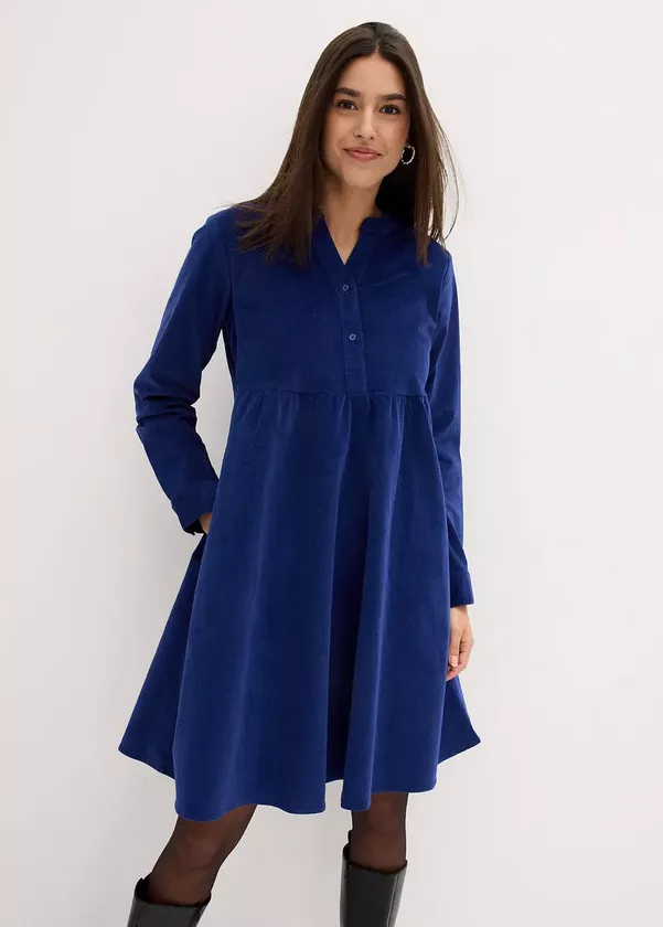 Šaty z bavlněného manšestru