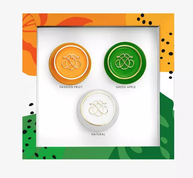 Sada Zázračných kelímků - přírodní, marakuja a zelené jablko