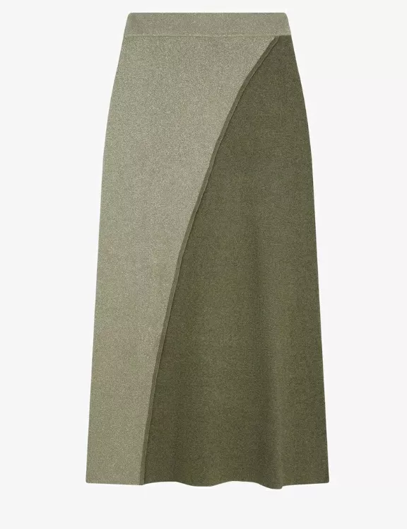 Mechově zelená pletená sukně, Scalpers, 1 186 Kč