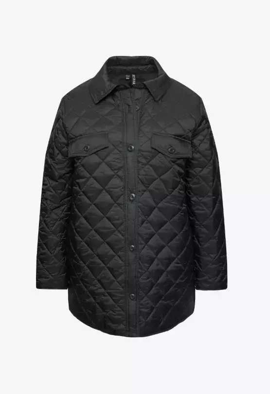 Černý prošívaný kabát, Ulla Popken, 1 650 Kč