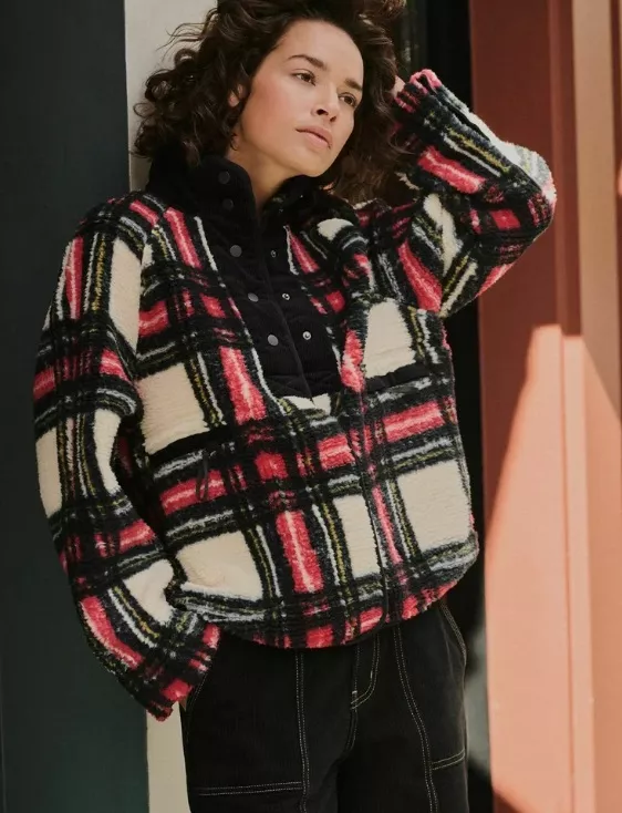 Fleecová bunda s kárem, Next, 1 750 Kč