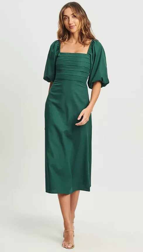 Šaty s balonovými rukávy, TUSSAH, 2 599 Kč