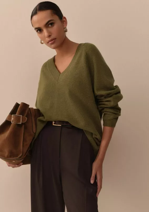 Khaki pulovr, Next, 2 150 Kč