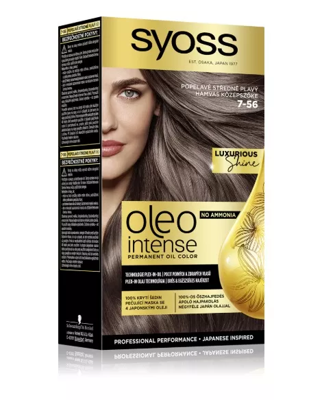 Permanentní barva na vlasy s olejem v odstínu kouřově hnědé, Syoss, 127 Kč