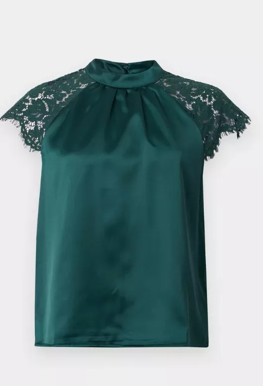 Saténový top s krajkou, Vero Moda, 720 Kč