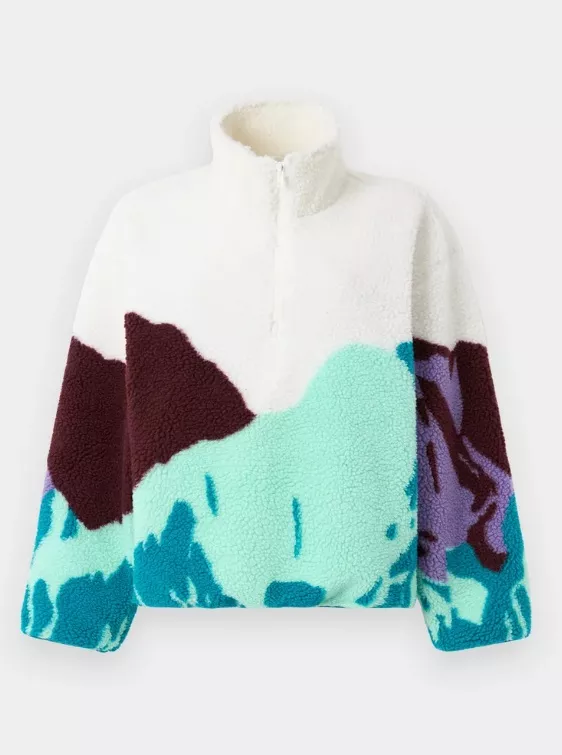 Fleecová bunda s motivem hor, ONLY, 1 320 Kč